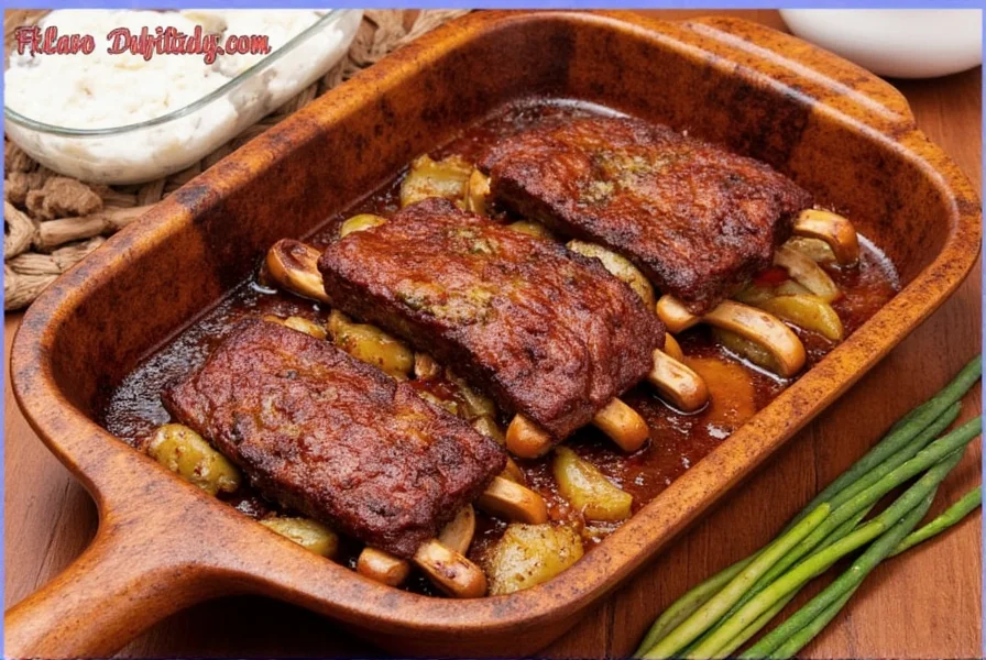 Ribs Cooking in the Oven