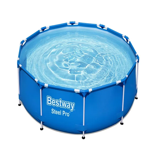 

Bestway 56677 Fashion Above Ground PVC Material Swim Pool,Steel Pro MAX Above Ground Pool, Blue