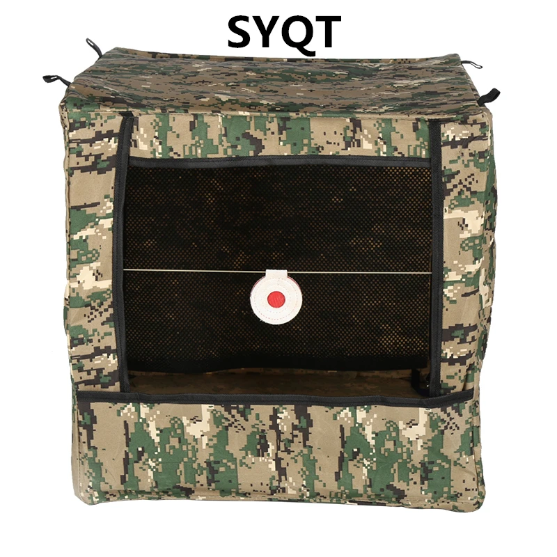 

39x39cm Slingshot Target Box Stainless Steel Target Box Muffler Cloth Practice Projectile Shooting Target Folding