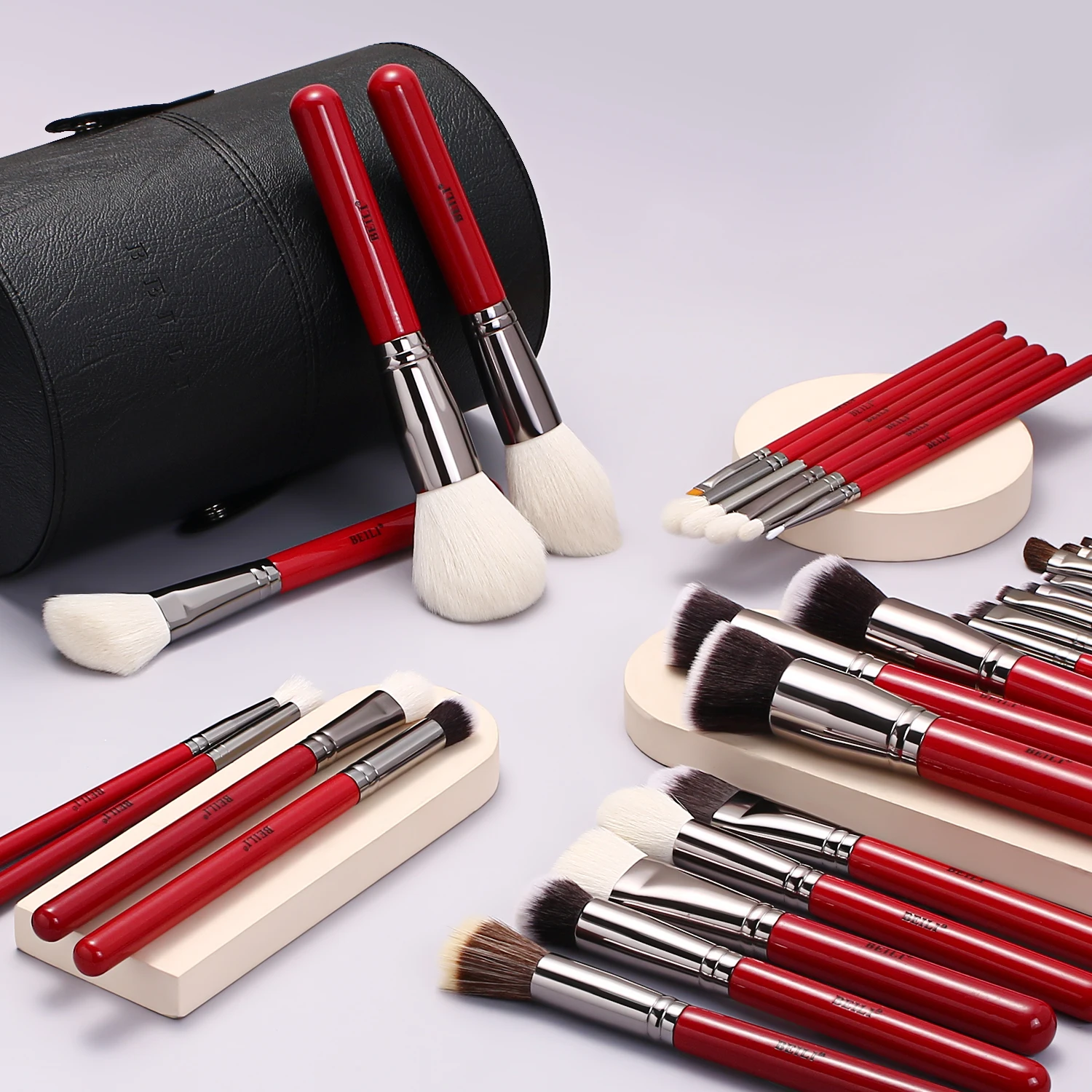 BEILI high quality brush sets Vegan Makeup Brush Set Private Label foundation makeup brush for beauty woman
