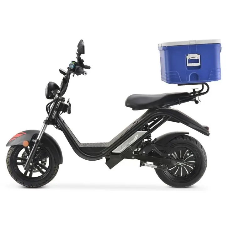 

Electric scooter eec 4000w lithium battery 60v 20ah citycoco 4000w fat tire citycoco europe pizza delivery scooter, Black