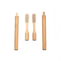 

New Eco-friendly Products Replace handle Zero Waste Degradable Bamboo Toothbrush Replacement Heads