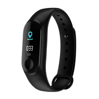 

Free shipping M3 smart bracelet new color screen exercise heart rate blood pressure sleep monitoring step bracelet