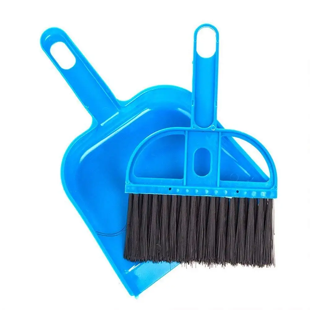 Mini Desktop Plastic Sweep Cleaning Brush Keyboard Brush Small Broom Dustpan Set 