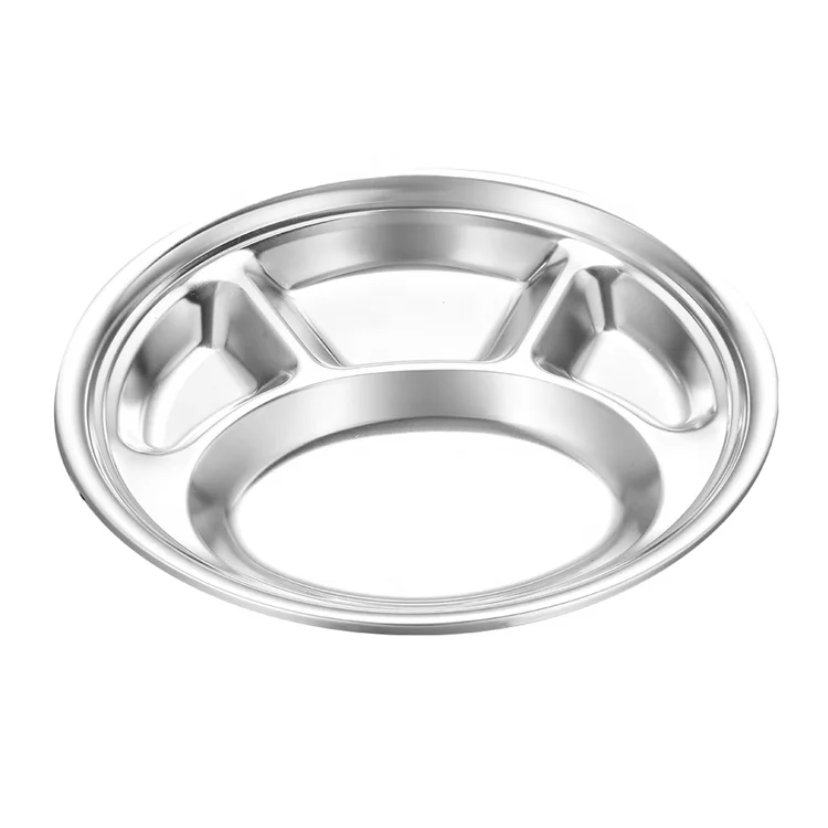 

Compartment Divided Stainless Steel Food Tray Divided Fast Food Tray