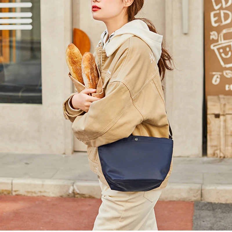

Shoulder bag student handbag Japanese men and women messenger bag, Pure color