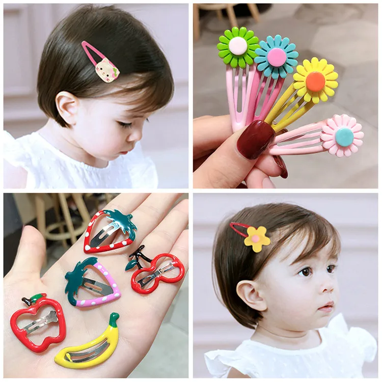 Korean New Cute Fruit Headdress Girls Kids Hair Clips Set Hair
