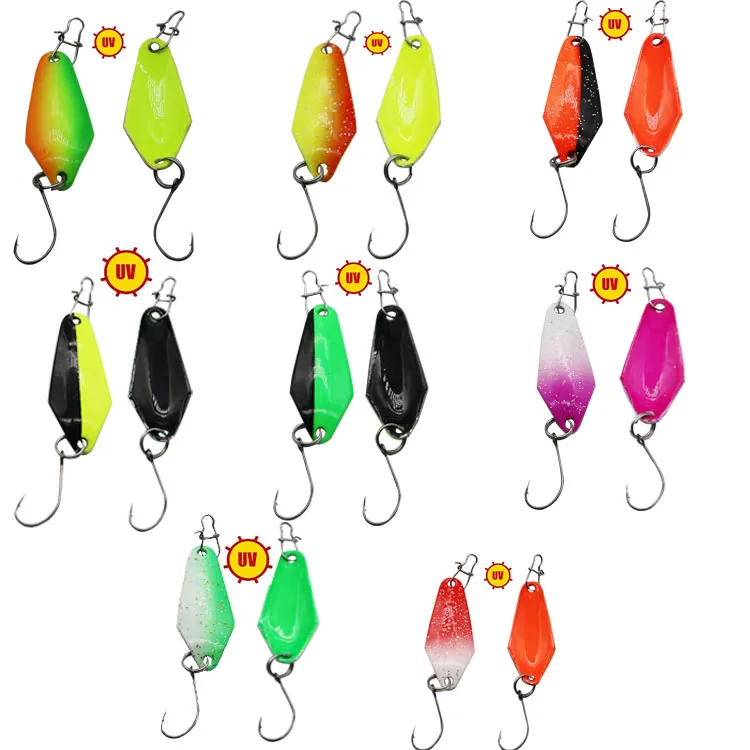 

Factory Price OEM Color 3cm/2.5g fishing spoon lure Metal Sequins Fishing Lures Artificial Swimbait Wobbler Lure