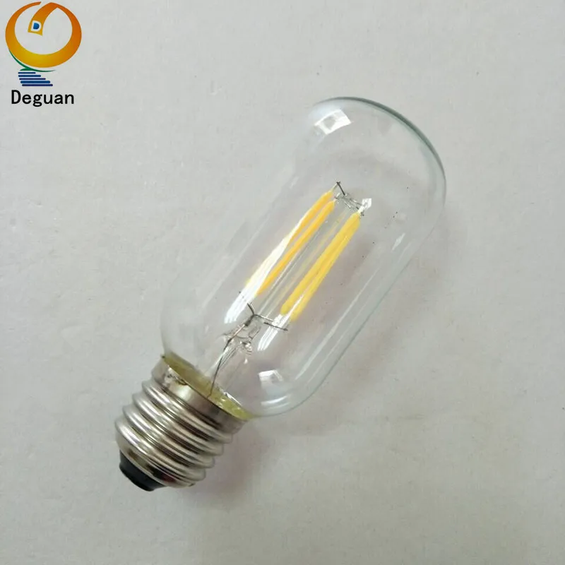 Shop cafe lighting decoration T45 energy saving bulb e27 led 4W led filament lamp 220v