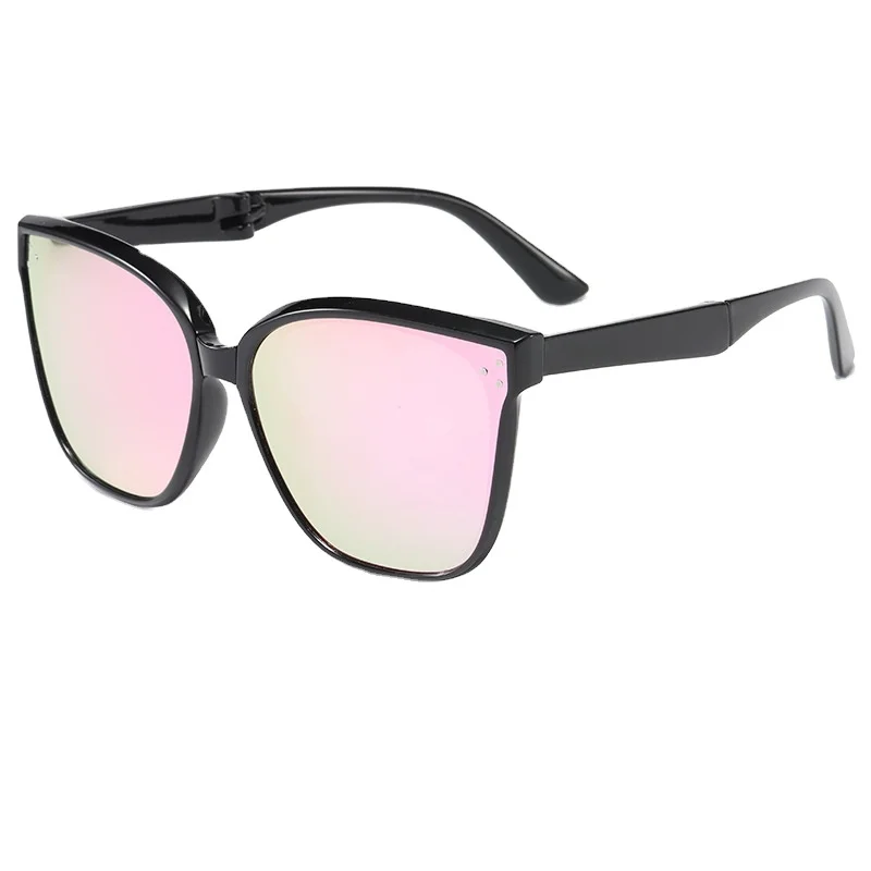 

New folding 2022 sunglasses fashion polarizer TR90 large frame ultralight UV protection sunglasses women, Picture shows