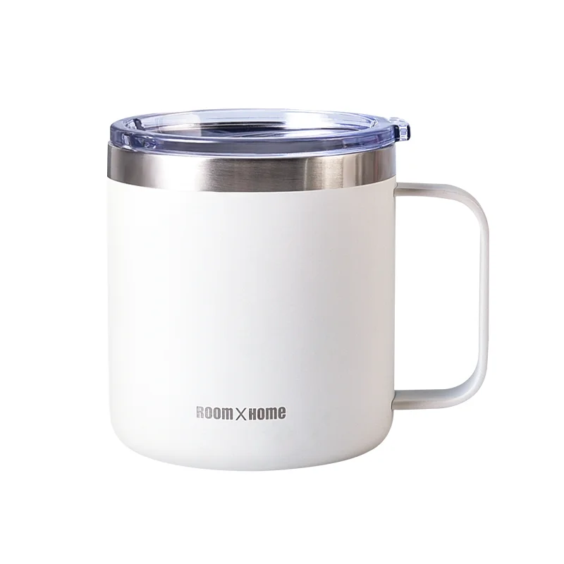 

Tafuco 12oz One Piece Vasos Travel Mug Inspirational Coffee Mug To Go Double Wall Office Thermal Coffee Mug for Girls, White matt coating