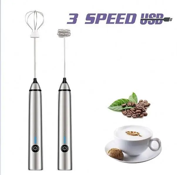 

coffee milk bubbler for kitchen ,NAYa6 Milk Frother Handheld - Perfect For The Best Latte - Whip Foamer, White/black/silver