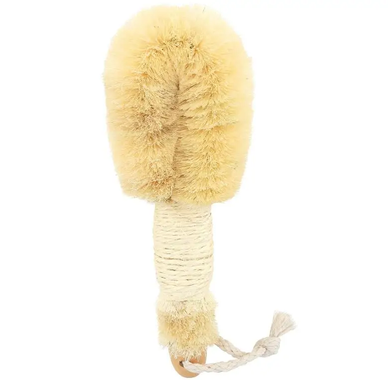 

Wholesale Handheld Jute Body Brush Healthy Lymphatic System Naturals Fibers Spa Exfoliate Dry Sisal Bath Body Brush