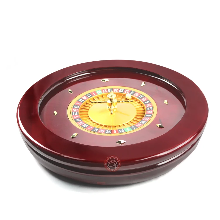 20 Inch Solid Wooden Roulette Wheels for Casino Roulette Wheels Wood Single 0 & Double 00 Roulette Wheel