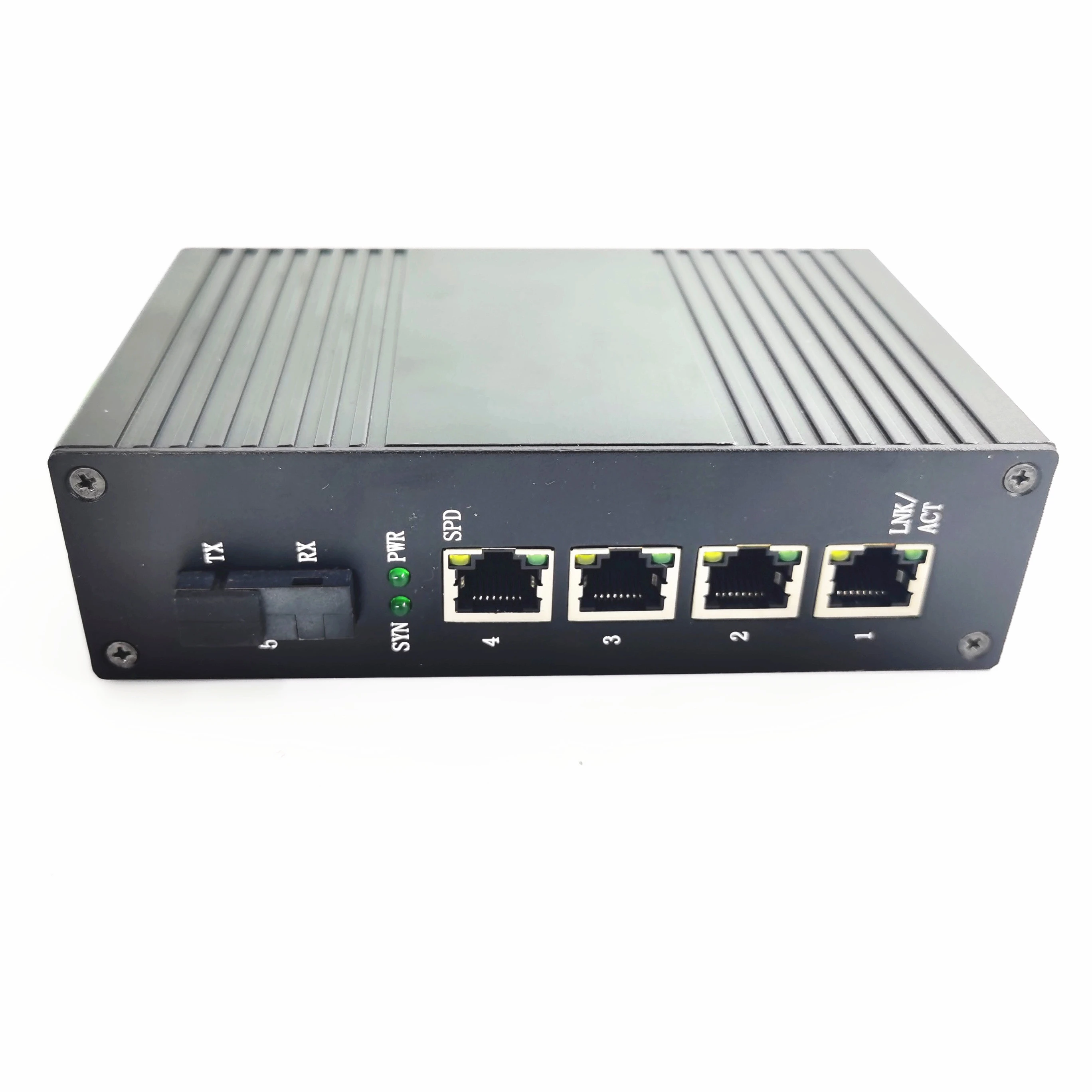 

5-port 100MB Industrial Rail optical fiber transceiver Ethernet switch network combination Ge port 100m uplink