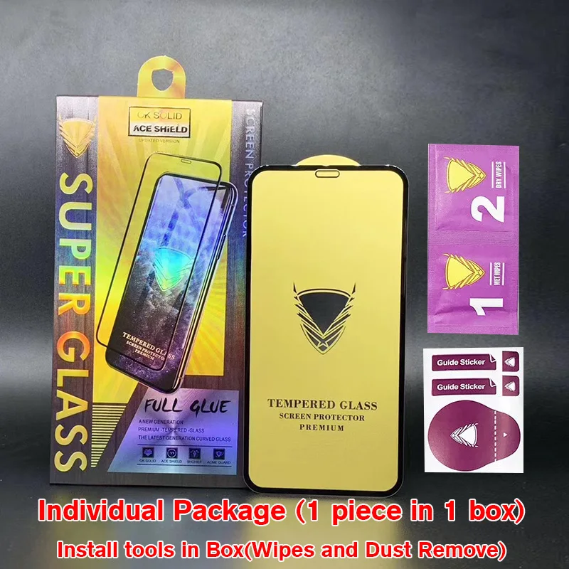 
Free Shipping For iPhone Tempered Glass Screen Protector 10D 9H X Xs Max Glass With Retail Package 