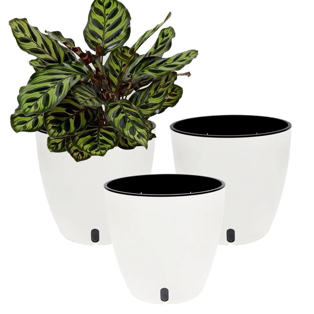 

2020 new design Outdoor and Indoor Round Shaped Wholesale Garden Plastic Planter Flower Pot