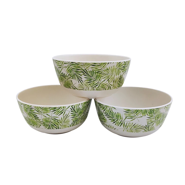 

MIKENDA New Style Custom Fruit Salad Bowl Bamboo Fiber Bamboo Baby Salad Bowl
