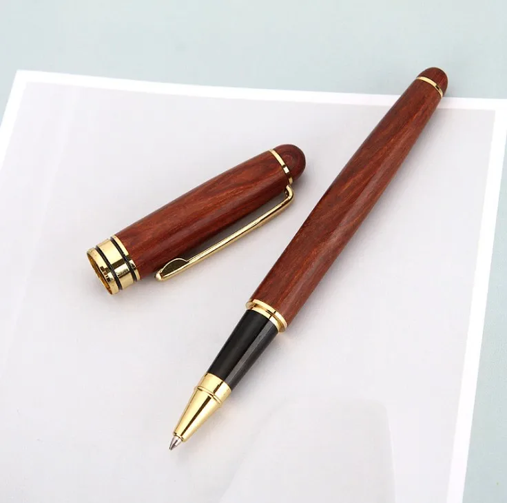 Rosewood Ballpoint Pen Writing Set for Calligraphy Executive Business 