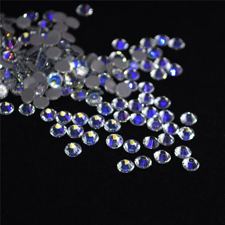 

Top quality nail glass decoration beautiful flatback crystal rhinestone, The night sky color
