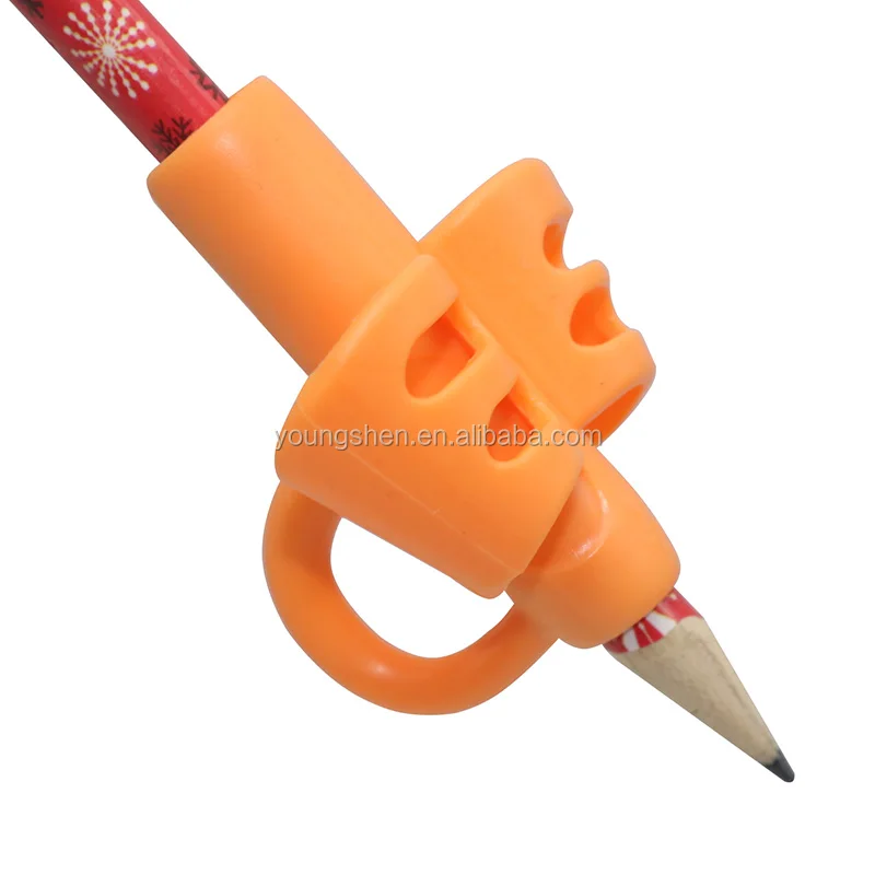 Silicone Threefinger Writing Aid Grip For Kids Children Learning Pen