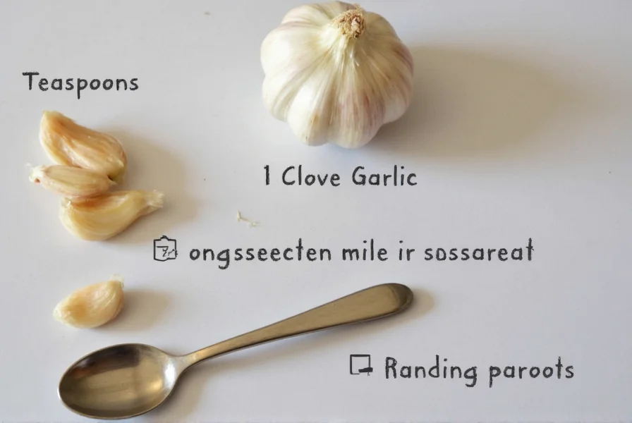 1 Clove Garlic in Teaspoons: Exact Measurement Guide