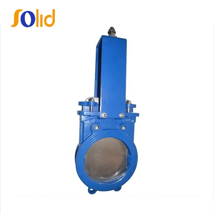 Ductile Iron GGG40 Body Gear Operated knife Sluice Gate Valve with Hand Wheel