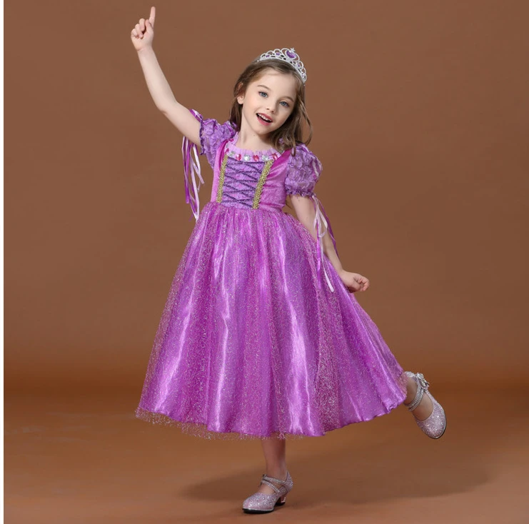 

MQATZ Amazon High quality cosplay costumes cosplay for sale Princess Sofia party girl elegant dress Rapunzel Princess Costume, Purple