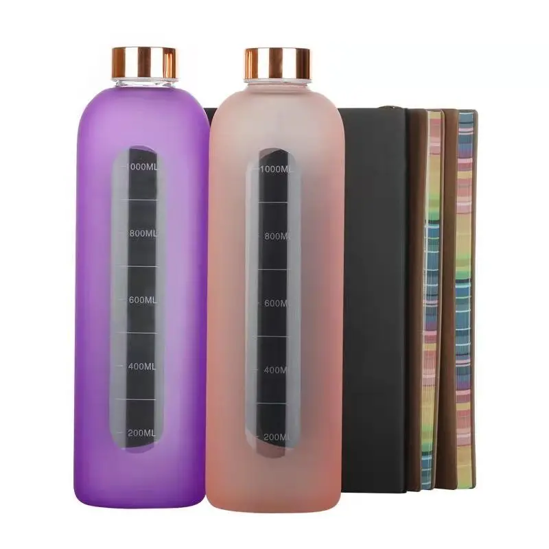 

Borosilicate Glass Bottle with Scale Color Painting Unique Glass Bottles