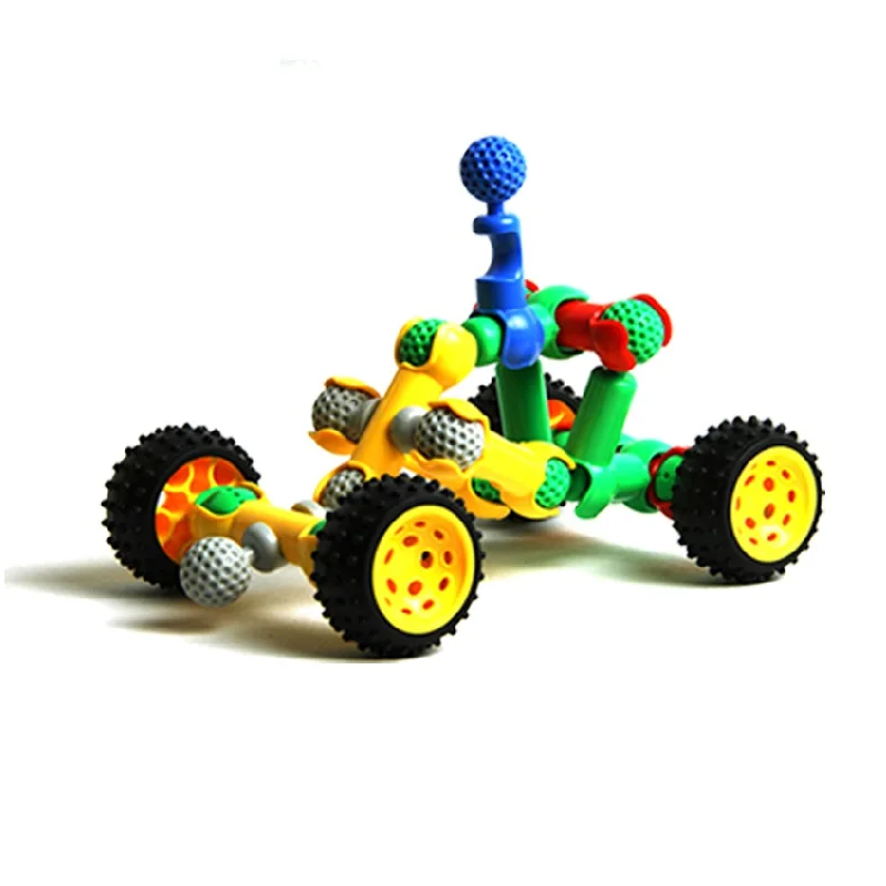 新产品 stem construction builder set 儿童儿童塑料块智能连接玩具