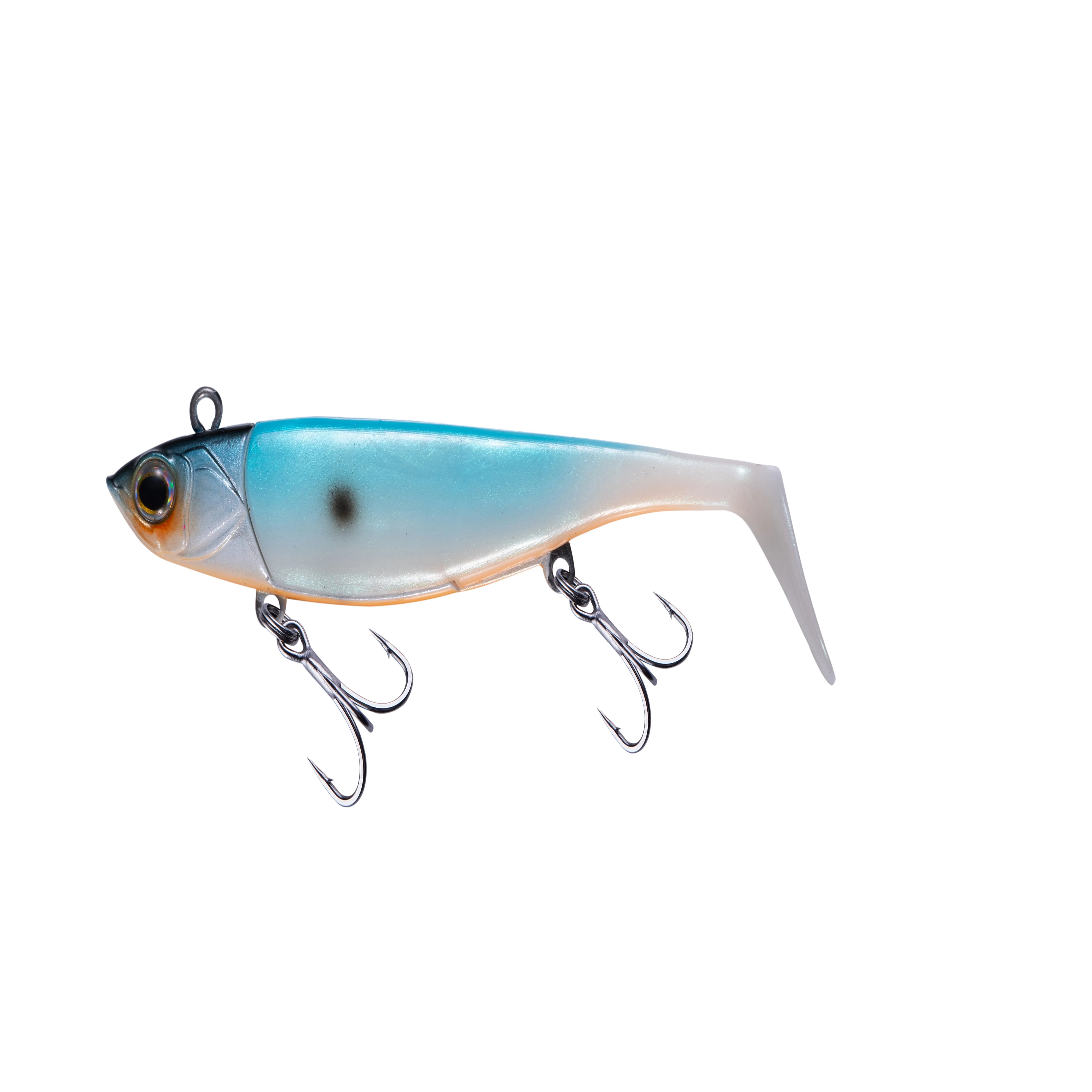 

EWE The hottest selling High Quality BKK Treble Hooks lead jigging head soft fish swim bait T-tail Leurres souples fishing lure