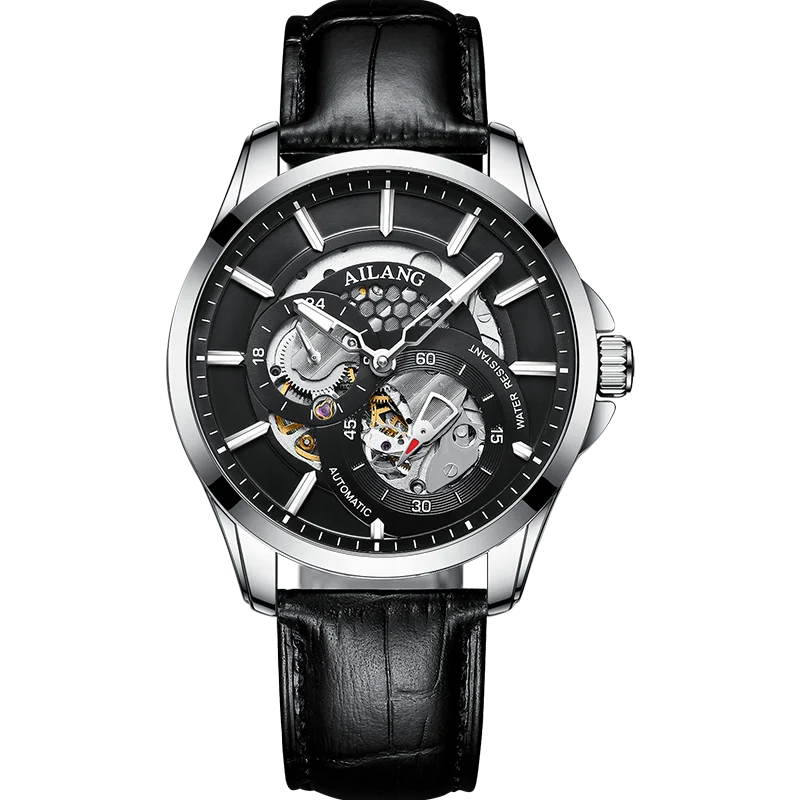 

Automatic mechanical watch men's hollow fashion waterproof watch AILANG 2021 new