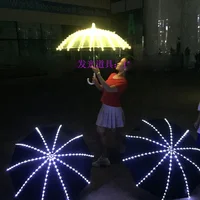 

LED luminous umbrella fluorescent dance luminous umbrella stage performance costumes light props large dance performance