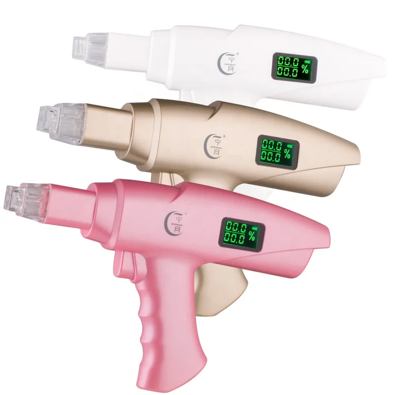 

Portable mini facial hydro vacuum nano injection injector water mesotherapy gun