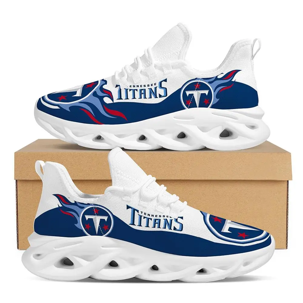 

Wholesale 1 MOQ Dropshipping Customized Printed Logo Football Team Tennessee Titans Sepatu Sneaker Women Mens Casual Shoes