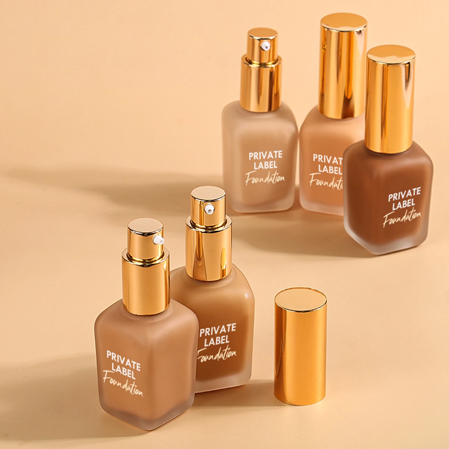 New Factory-Warehouse Wholesale Matte Face Foundation Makeup Private Label Waterproof Concealer Light Dark Skin Whitening