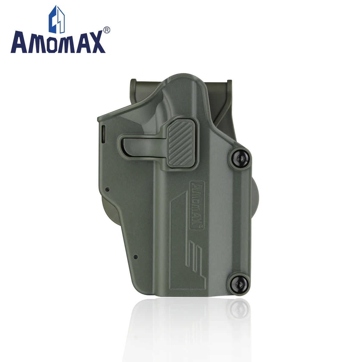 

Amomax multi fit gun plastic concealed carry holster, fit for more than 100 different guns, airsoft, gel blaster, Black,fed, green