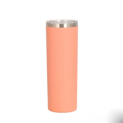 

Wholesale 20Oz /600Ml Sublimation Blanks Straight Tumbler Stainless Steel Insulated Sublimation Tumbler With Plastic Straw