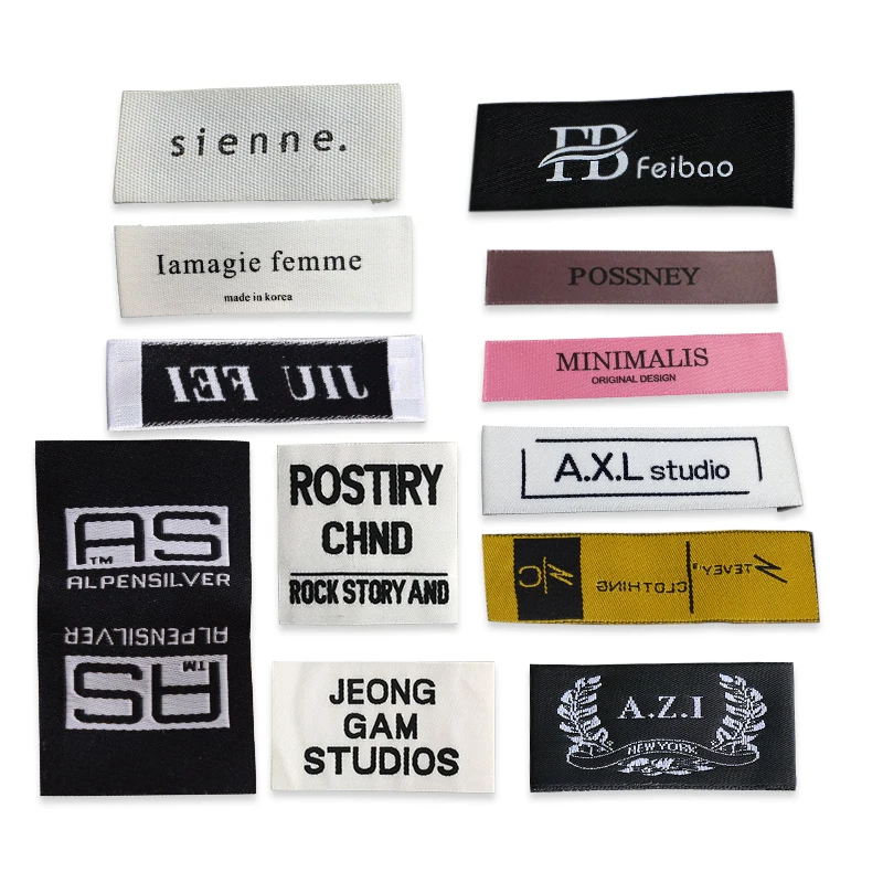 

Hot Selling High Quality Custom Sewn On Labels For Clothing, Custom color