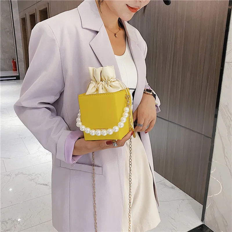 

Sac a main new chic small handbags in autumn PU bucket fashionable purses and handbags bag wome handbags, Pics color