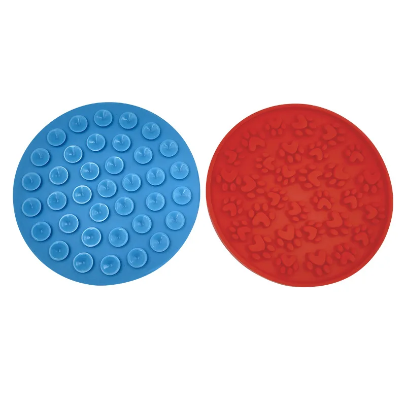 

Silicone Pet Slower Feeder Lick Mat Dog Lick pad use in Shower Floor Wall Slow Feeder Mats