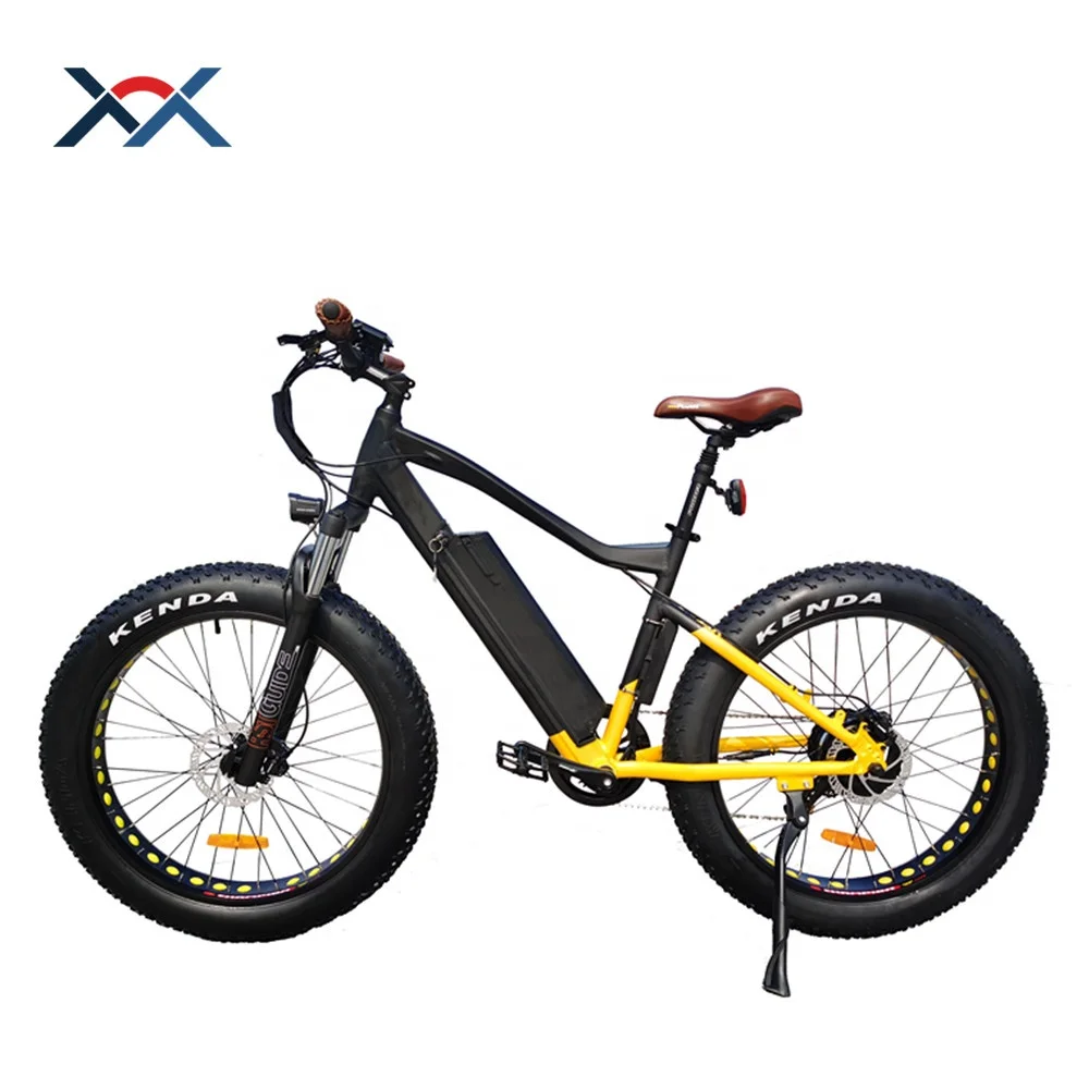 

48V 750W 1000W Mountain Style Fat Boy Electric Bike 26" Tires Tourney 7-speed-gears Fat Electric Mountain Bike