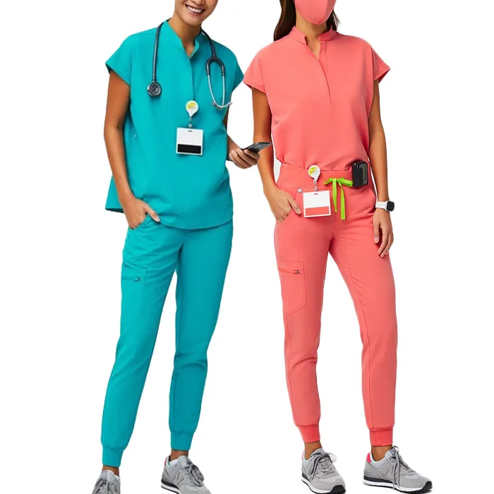 

Top Quality Nurses Hospital Clothing Nursing Hot Sale Breathable Scrubs Suit Uniforms Women Scrub Sets Uniform, Picture