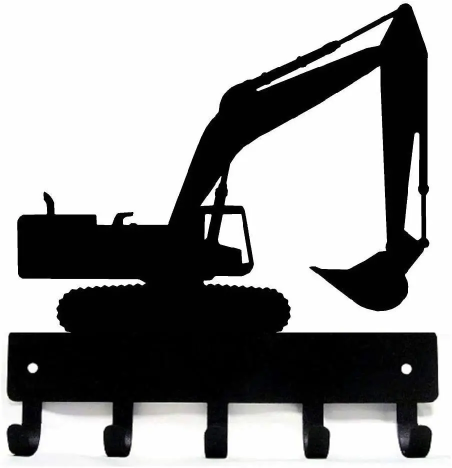

YinfaExcavator Key Rack Hanger - 9 Inch Wide/6 Inch Wide Metal Wall Art TY2123