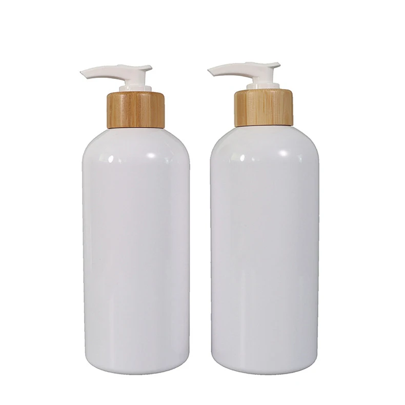 

Wholesale 450ml White Plastic Bottles Containers for Bathroom Dish Soap Dispenser Set for Kitchen