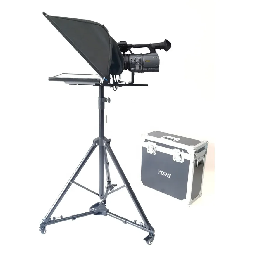 

YISHI 22inch Folding Portable Teleprompter for News Interview Conference Speech Studio Dedicated Teleprompter Speech Reader