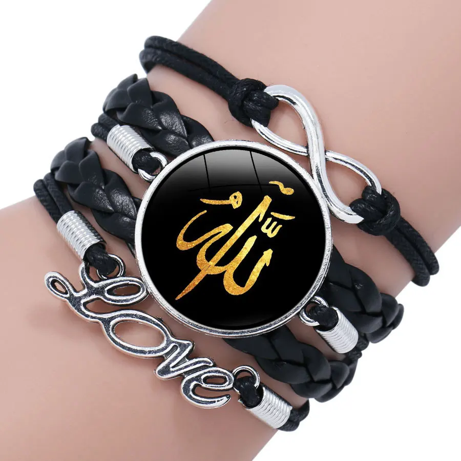 

Middle East New Islam Muslim Allah Multilayer Time Gemstone Creative Bracelet