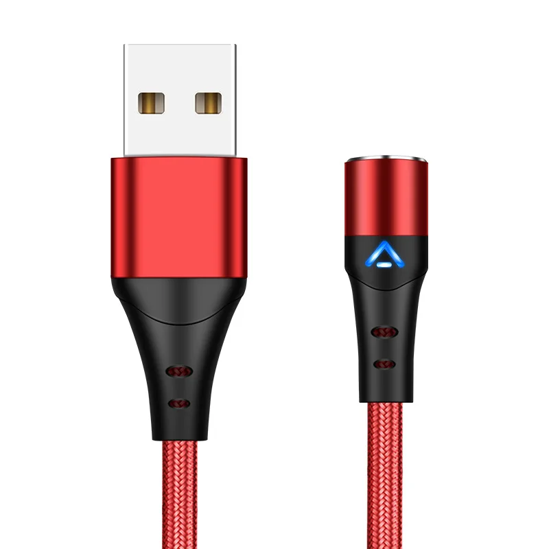 

Wholesale factory price 1M 2M 3.3ft&6.6ft Magnet USB Cable Nylon Braided 3A 5A Magnetic Type C Micro LED Charging Data Cables, Black red silver grey