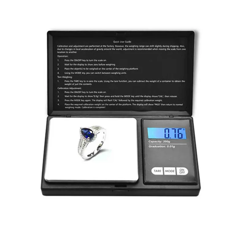 

Pocket Scale 001G, Jewelry Mini Pocket Scale, Black
