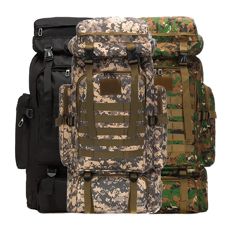 

Large Capacity Molle Military Outdoor Hiking Camping Edc Bag Army Tactical Backpack, Customized color